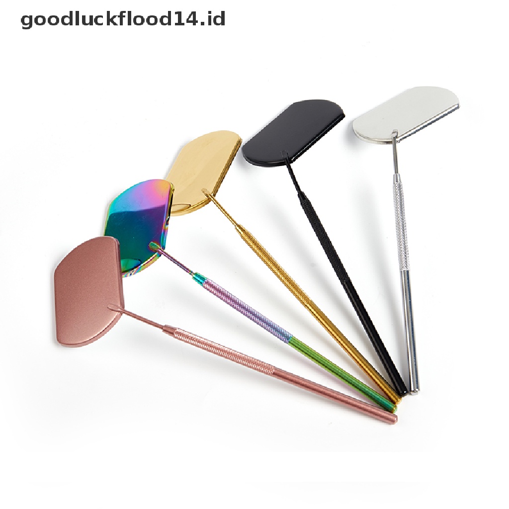 [OOID] 1PCS Eyelash Mirror Large Makeup Mirror Magnifying Beauty Long Handle Mirror ID