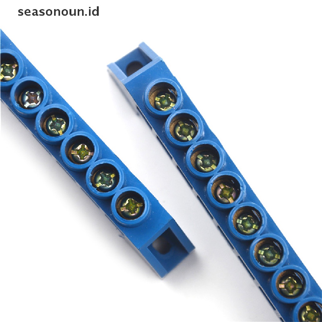 【seasonoun】 Brass 4-12P Plug-in Wire Connector Screw Terminal Barrier Block 250-450V .