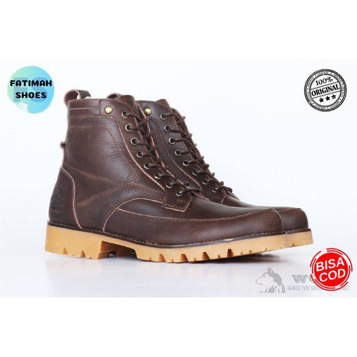 Sepatu Boots Kulit Pria Sepatu Kulit Asli Sepatu Original Handmade Sepatu Boot Pria Sepatu Cowok