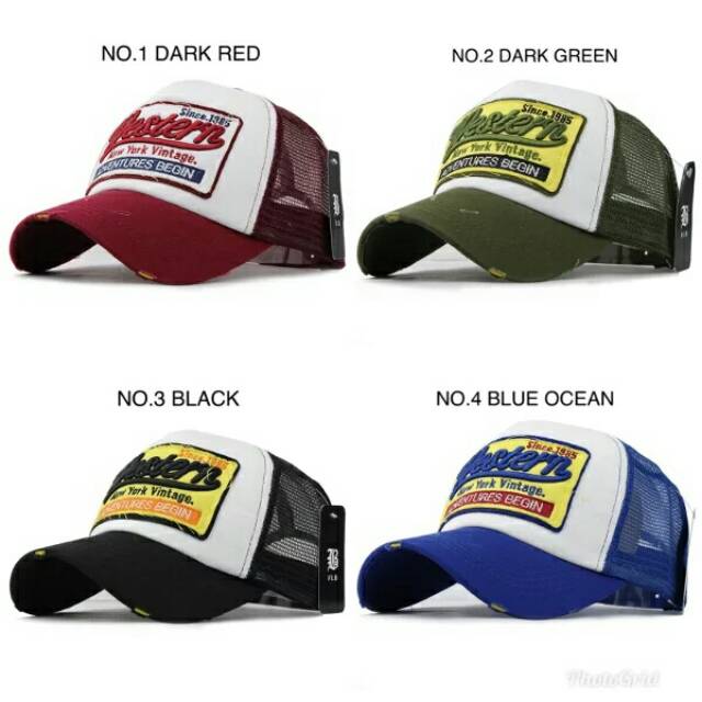TOPI TRUCKER WESTERN || TOPI JARING IMPORT || TRUCKER CAPS