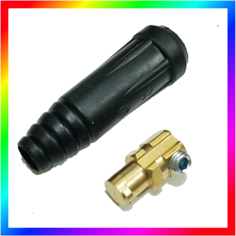 Connector besar Jantan Trafo Las Inverter 200A - 300A / Konektor Las