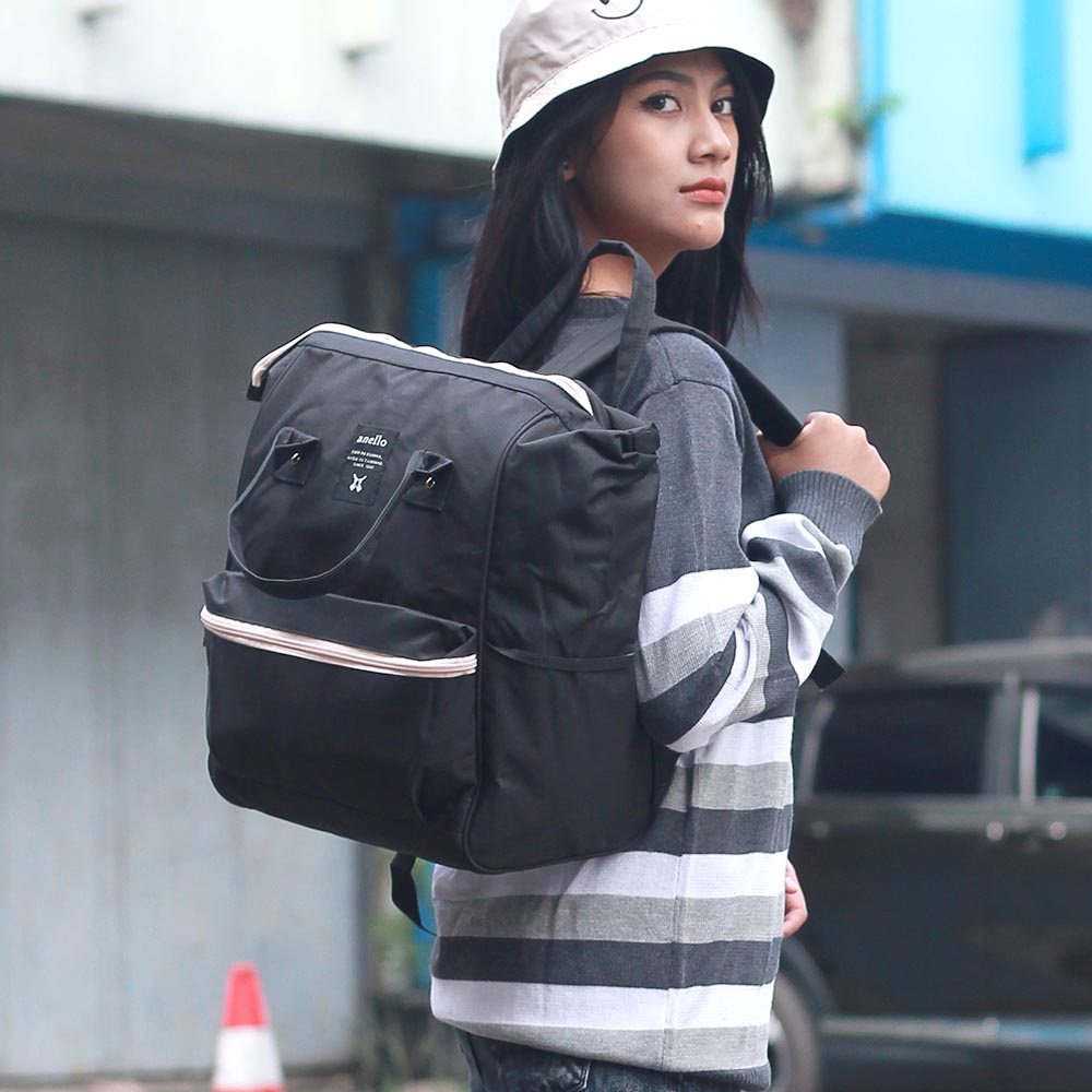 Tas Ransel Wanita New Stylish Backpack Ransel Jalan Jalan Tas Kuliah Sekolah Wanita