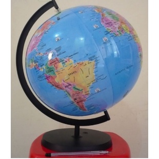 Bola dunia globe tiup - mainan peta bola dunia G354