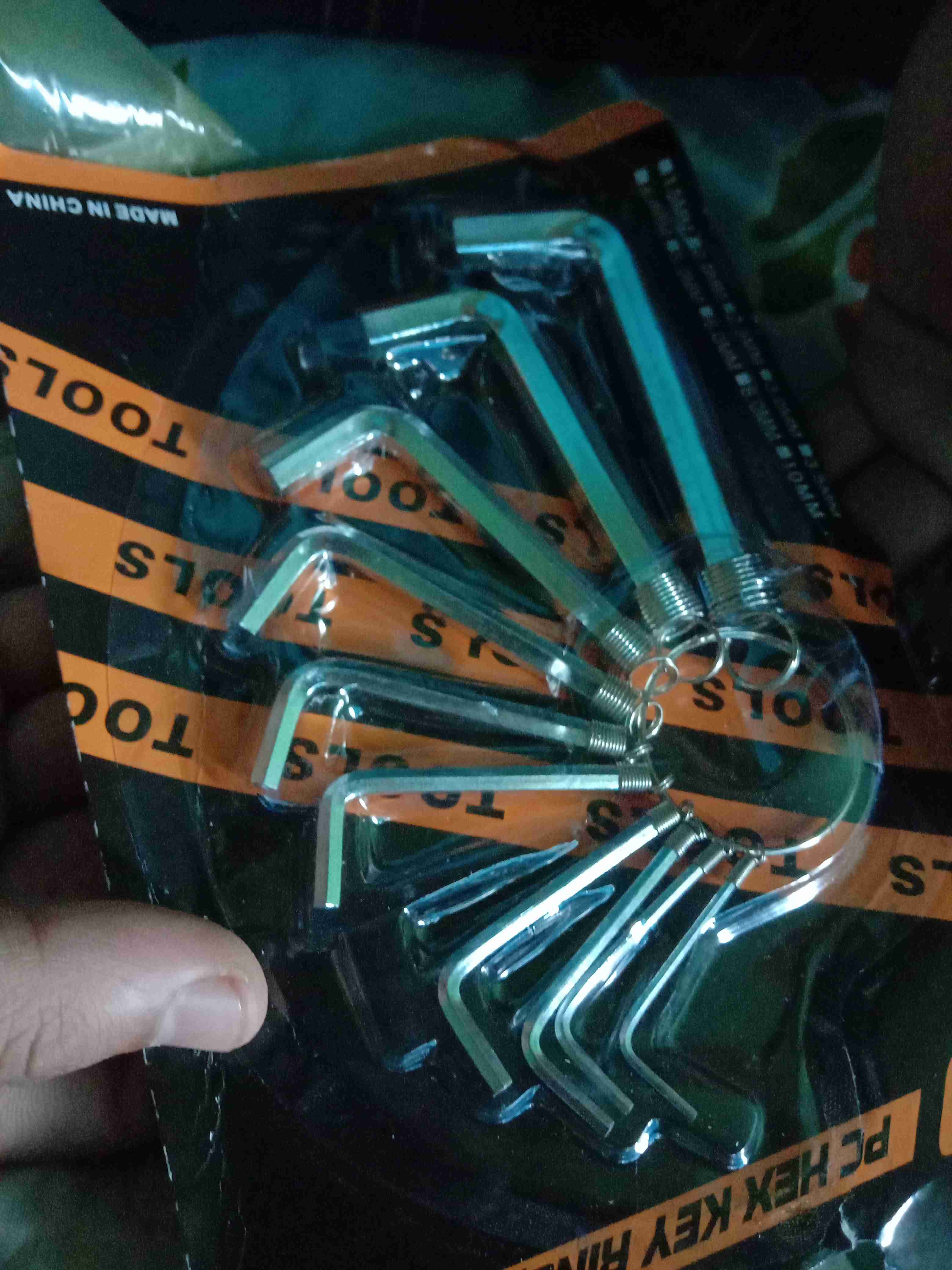 Gantungan Kunci L Ring 10 Set Pendek Hex Key Ring Wrench