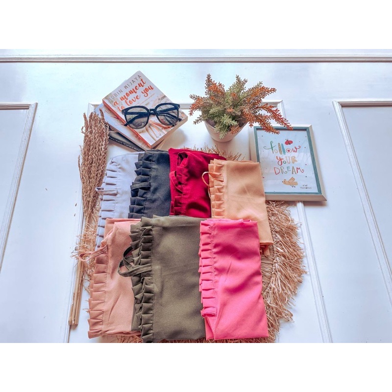 bergo maryam doty lipit/hijab instan wanita/hijab instan lipit