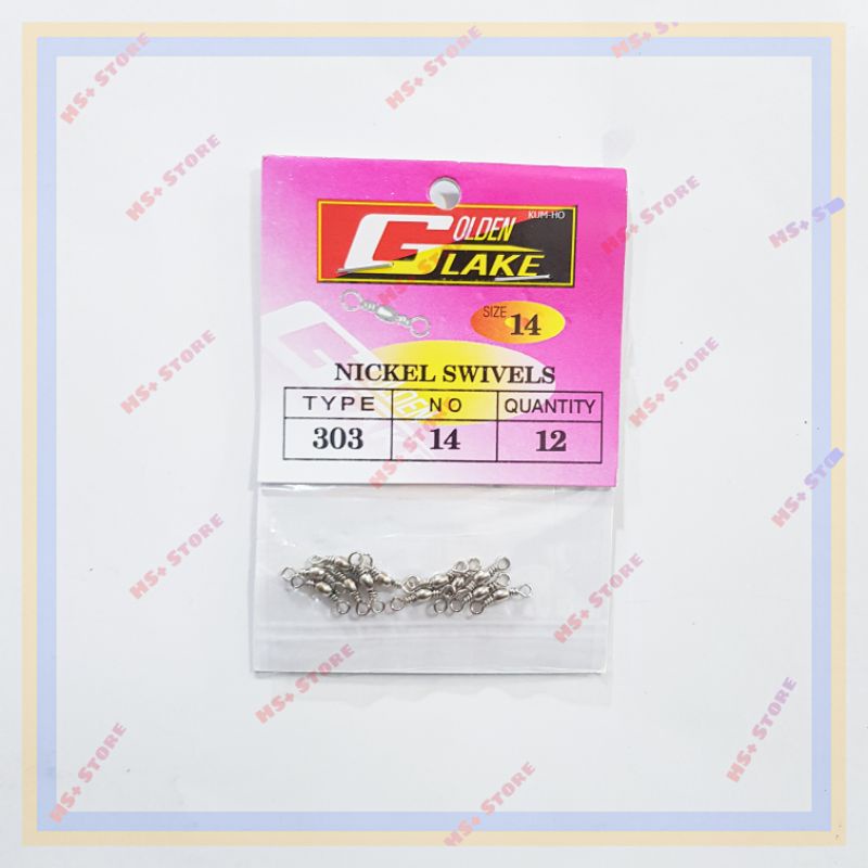 Rolling Swivel Nickel Swivels Kili kili Pancing Golden Lake
