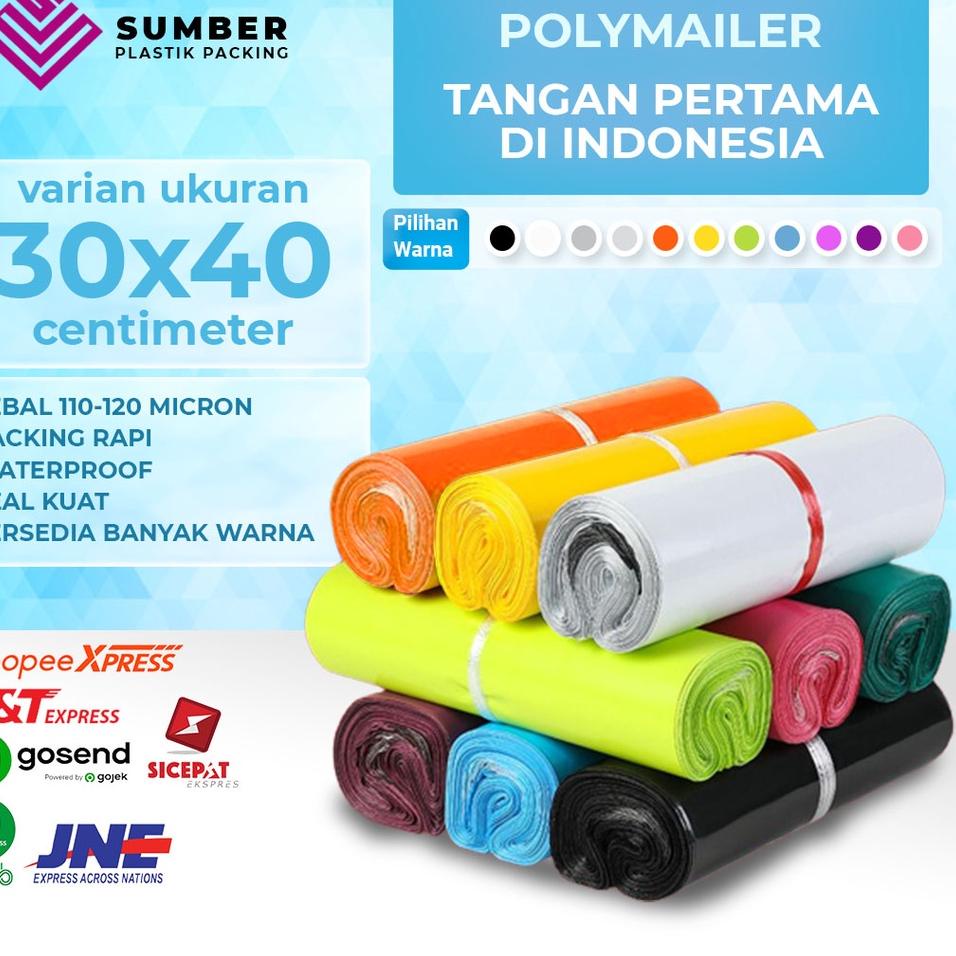 

Kekinian - 100 PCS 30x40 PLASTIK PACKING POLYMAILER GLOSSY PACKING ONLINE GRADE 2 시