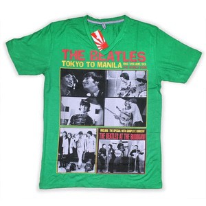 Kaos Combed The Beatles - Tokyo To Manila - Hijau - Distro Quality