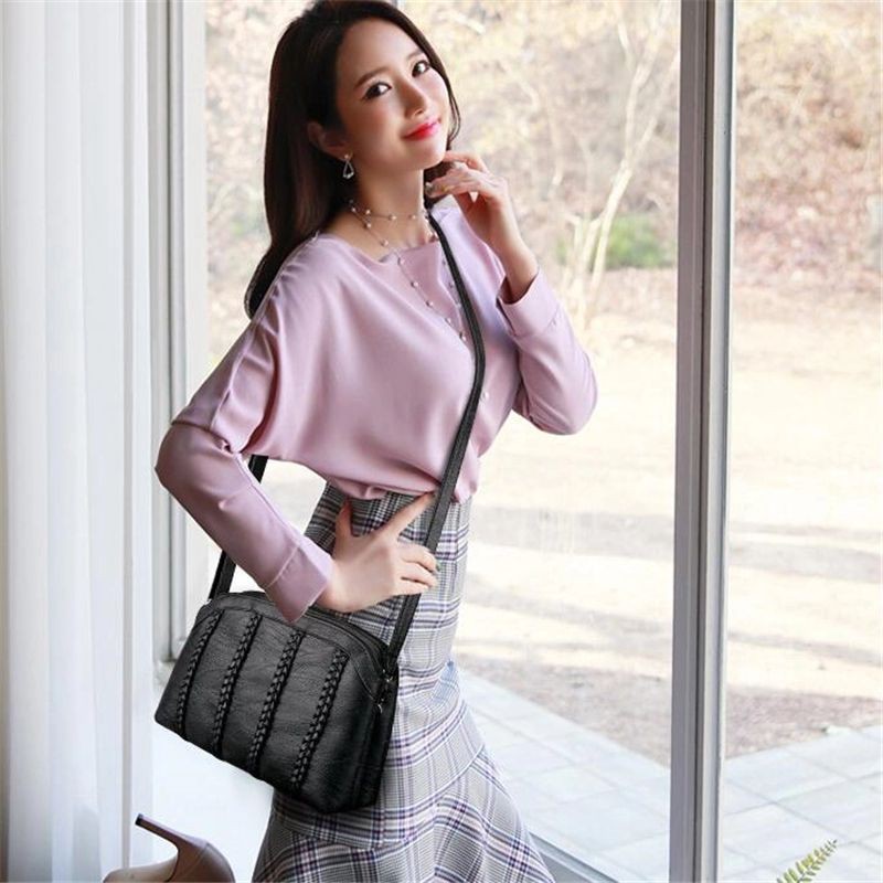 SKY - Tas Cewek Slempang Wanita Kasual Fashion Korea Tas Shopping Murah Sederhana Y9X7