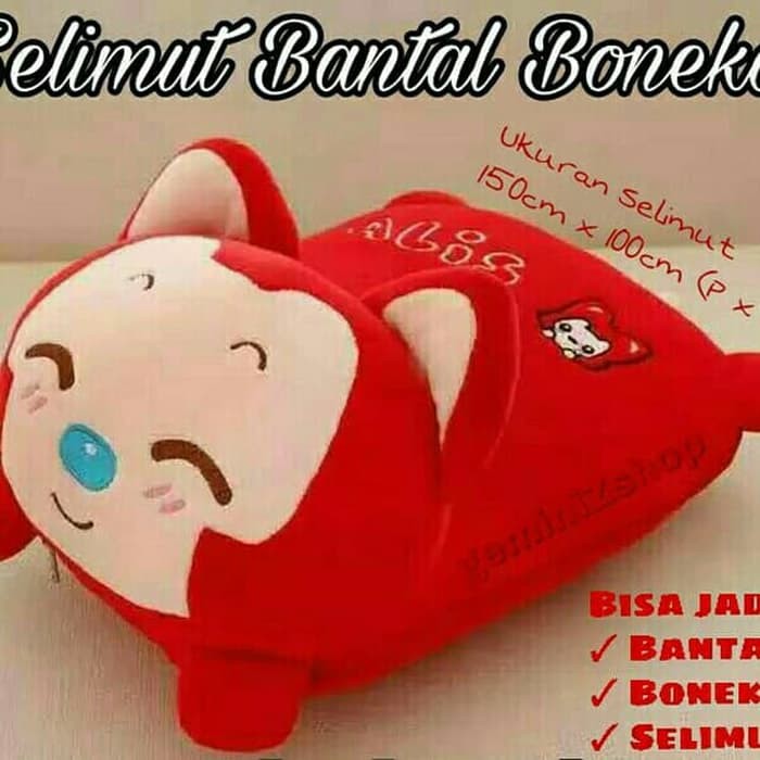 Bantal boneka selimut karakter ALIS