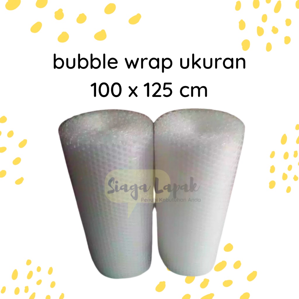 Bubble Wrap Bening 100 cm x 125 cm Murah Tebal Tidak Mudah Kempes