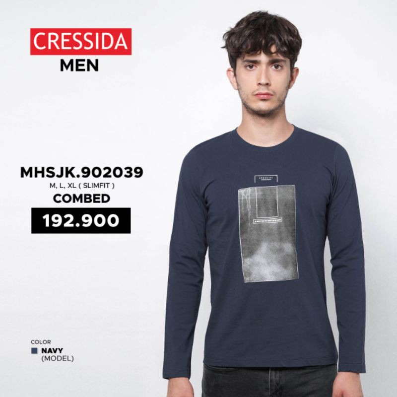 KAOS COWOK LENGAN PANJANG/KAOS ORIGINAL/KAOS CRESSIDA