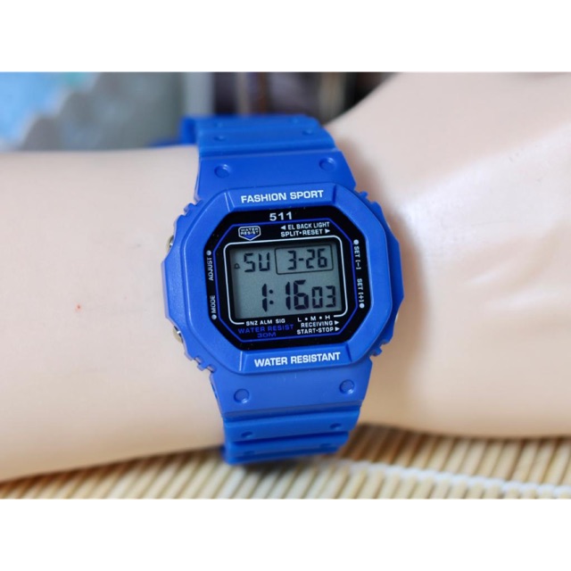 JAM TANGAN 511 RUBBER WATERPROOF DIGITAL