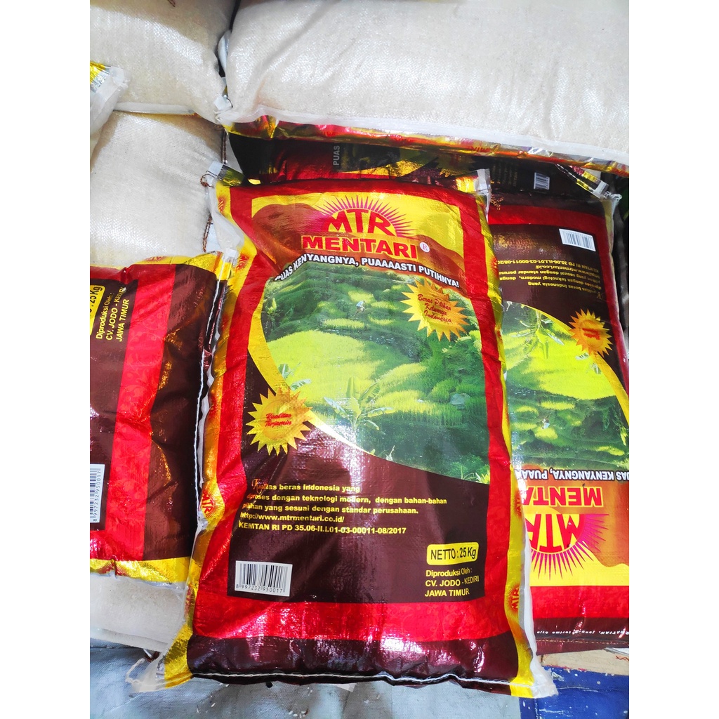 [Henzmeshop] Beras Putih Premium Cap Mentari 25 kg