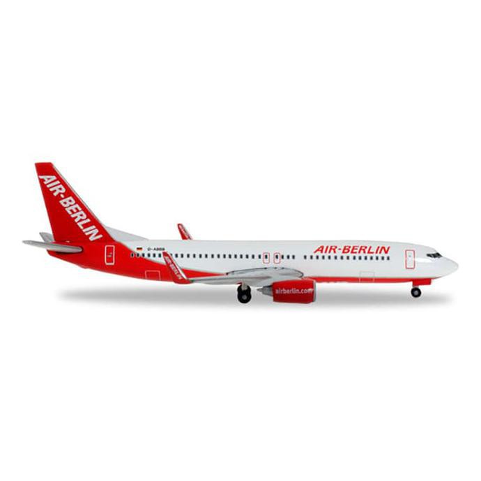 Eklusif Herpa Air Berlin Boeing 737-800 "Interim Livery" - H527224 Diskon