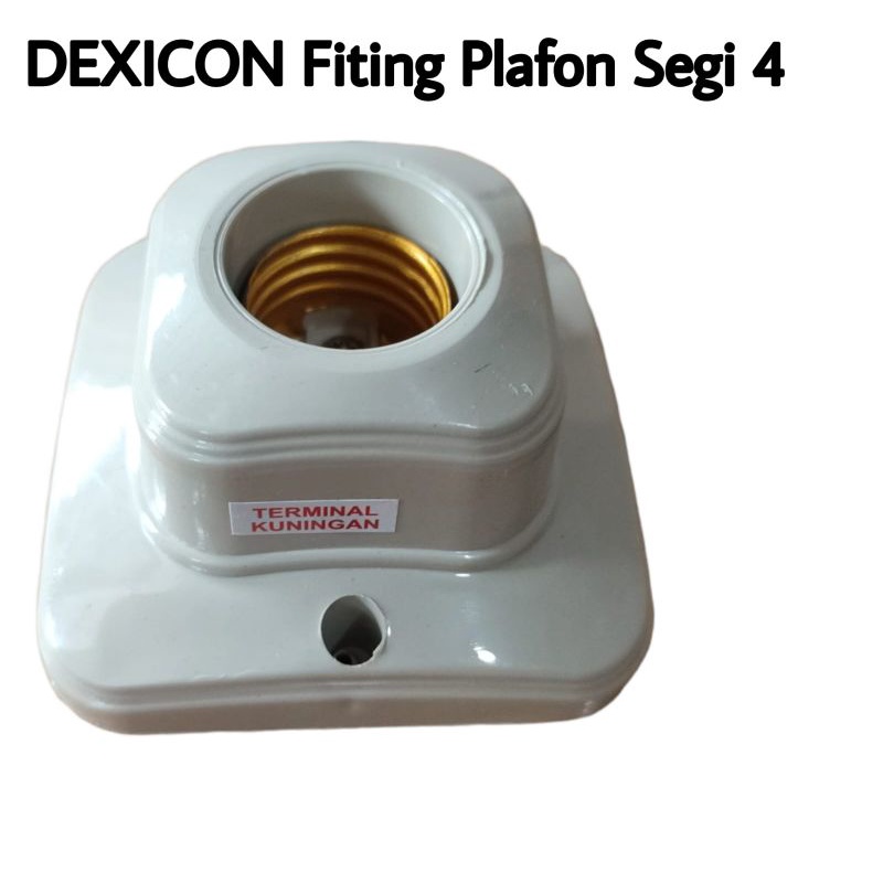 FITING LAMPU PLAFON SEGI 4 MINIMALIS DEXICON