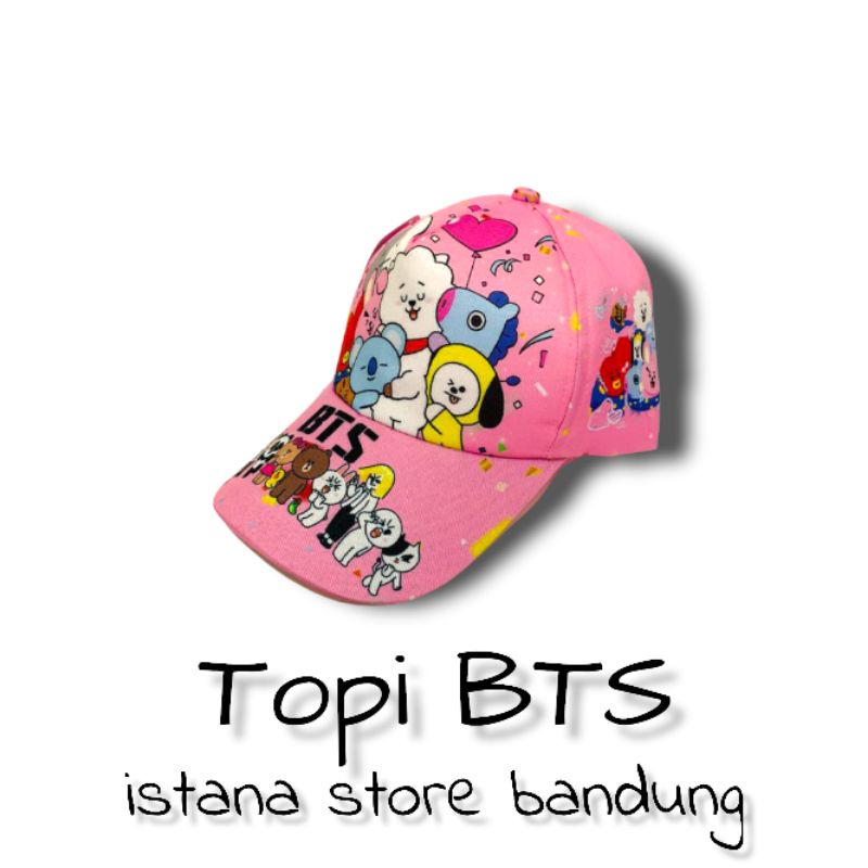 Topi bts anak perempuan dan laki laki topi anak bts army motif full print sublime Lucu