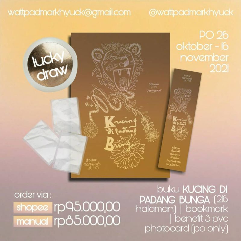 [READY STOCK] MARKHYUCK FANBOOK ANTOLOGI KUCING DI PADANG BUNGA BY WATTPADMARKHYUCK