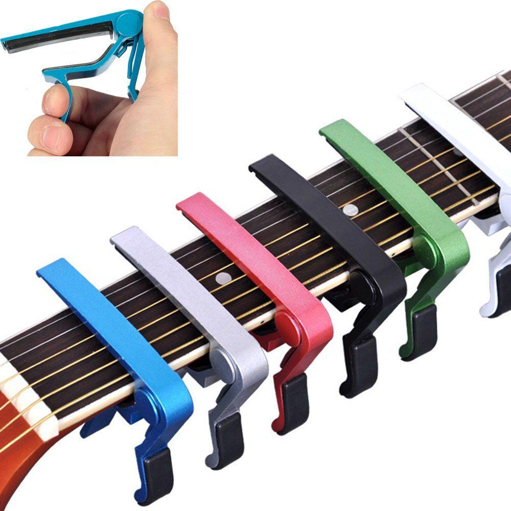 Top Gitar Listrik Akustik Capo Universal Bass Berkualitas Tinggi Satu Tangan