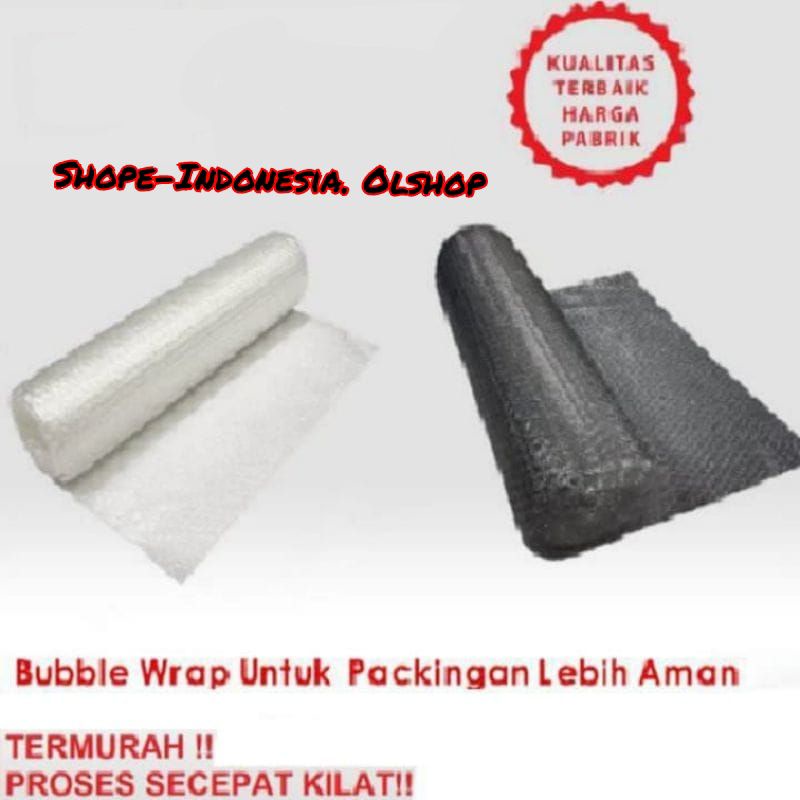 

Bubble Wrap Hitam & Putih untuk Packing per 1 pcs barang ⭐shope-Indonesia ⭐