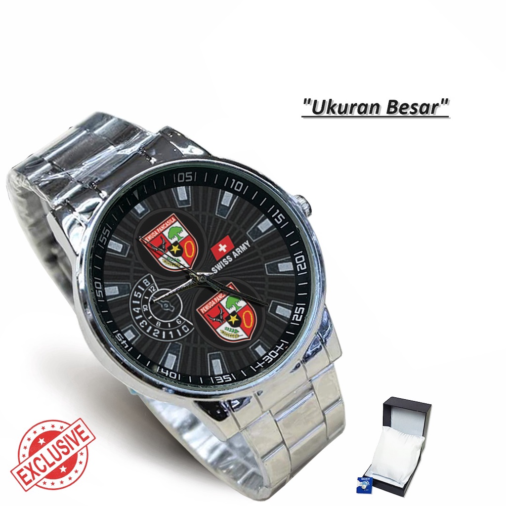 Jam Tangan Rantai Couple Logo PEMUDA PANCASILA (Cool)