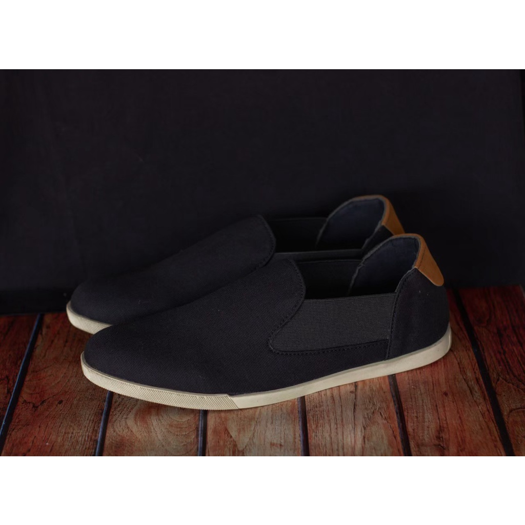 SEPATU KASUAL SLIP ON PRIA LOAFER DEWASA KANVAS PREMIUM ORIGINAL CASUAL FORMAL SLIP ON PRIA KERJA KANTOR GURU PNS PESTA RESMI NYAMAN || SLIP ON PRIA PANSUS FASHION SEKOLAH KULIAH TRANDY KEKINIAN BERKUALITAS