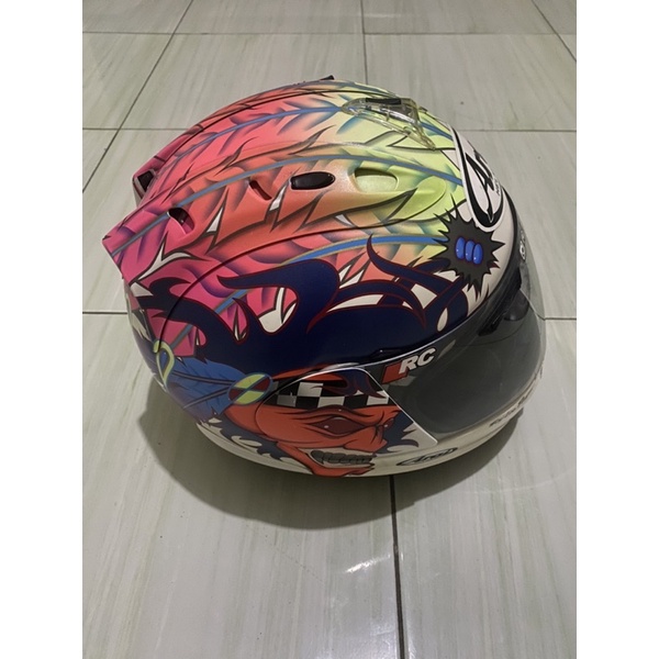 Copy Arai rx7 rr5 Scott Russell (White)