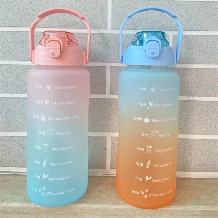 Botol minum 2 liter motivasi quitfit jumbo 2000ml