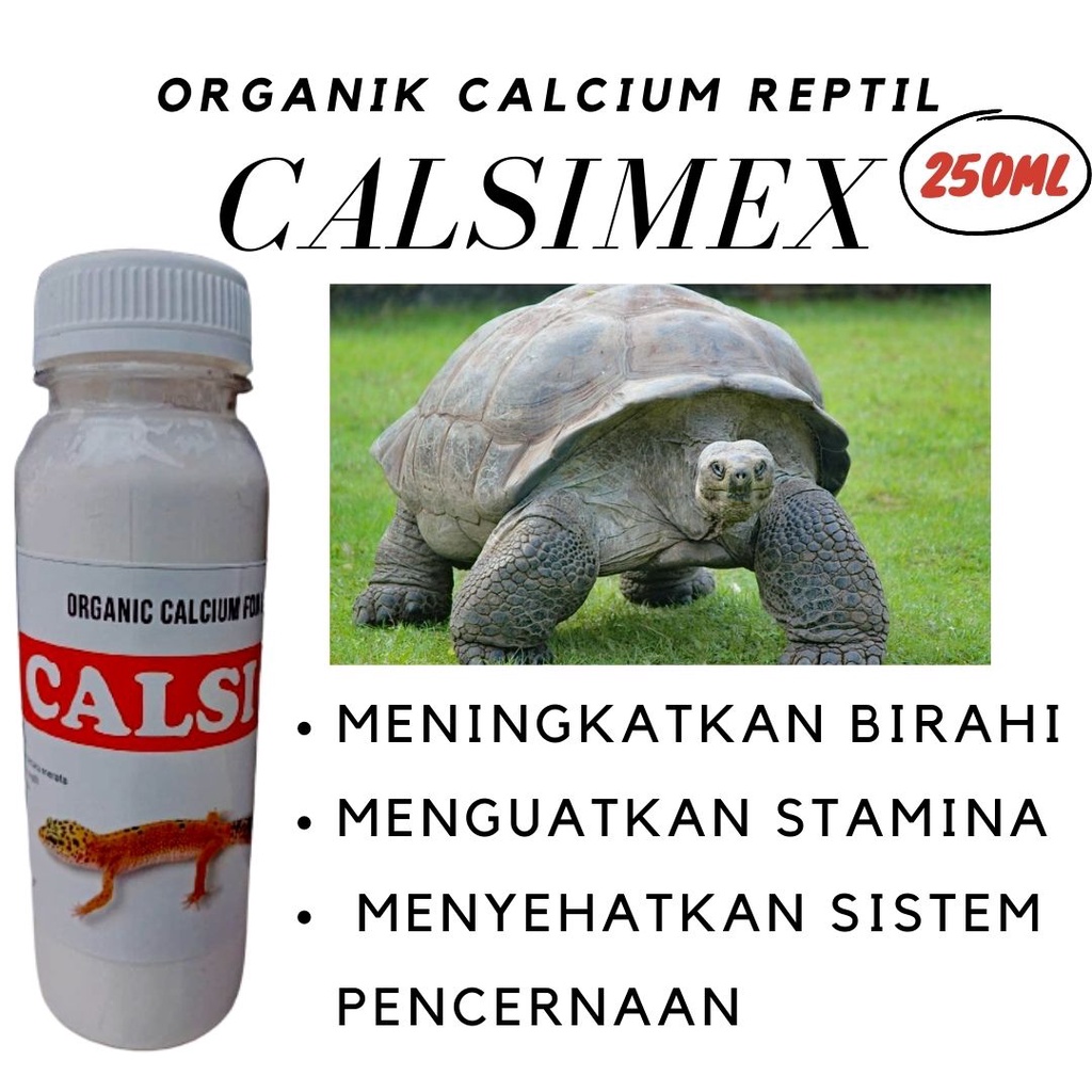 Kalsium Bubuk Powder Supplement Reptile, Calcium Supplement Reptile + Vitamin D3