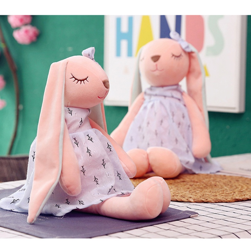 Mary 35cm/14in Plush Untuk Boneka Stuffed Animal Bunny Mainan Lembut Nyaman Kelinci Untuk Boneka Edukasi Dini Mainan Home Decorat