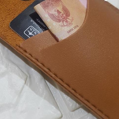 

♗ ID Card Holder / Name Tag tipe DOUBLE - Faux Leather / Kulit ☃