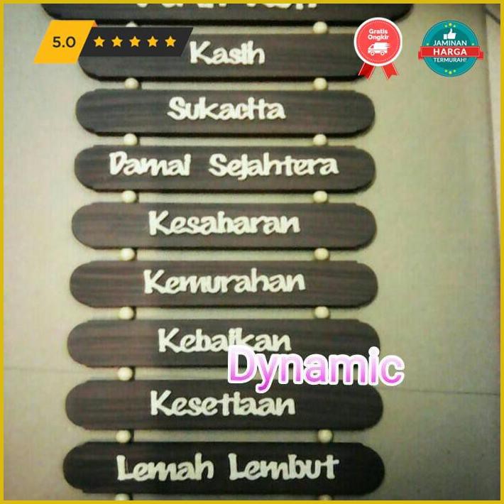 Kerajinan Tangan Buah Roh Kayu Premium Terlaris