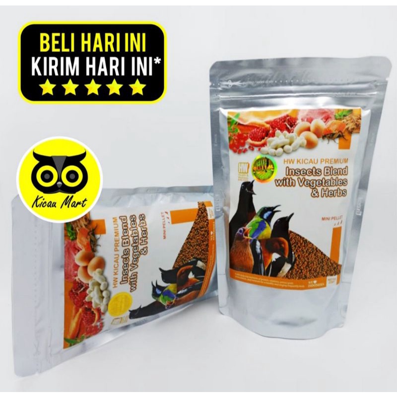 PAKAN pur hw MURAI KACER VOER INSECT BLEND VEGETABLES HW KICA