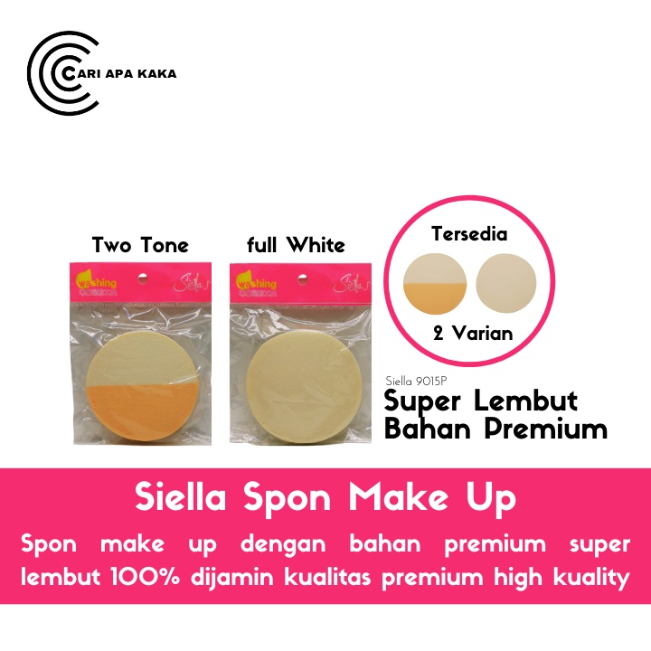 spons make up / spon bedak / beauty spons make up / spons make up siella putih bulat