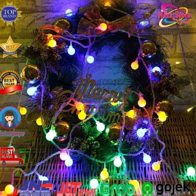 Hemat Lampu Hias Gantung Pernikahan Ulang Tahun Kelap Kelip - 3 Meter 20 Led, Warm White Limited