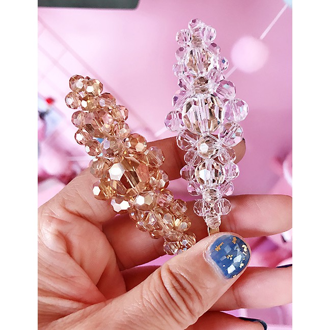 LRC Jepit Rambut Fashion Alloy Transparent Resin Hairpin F5291X