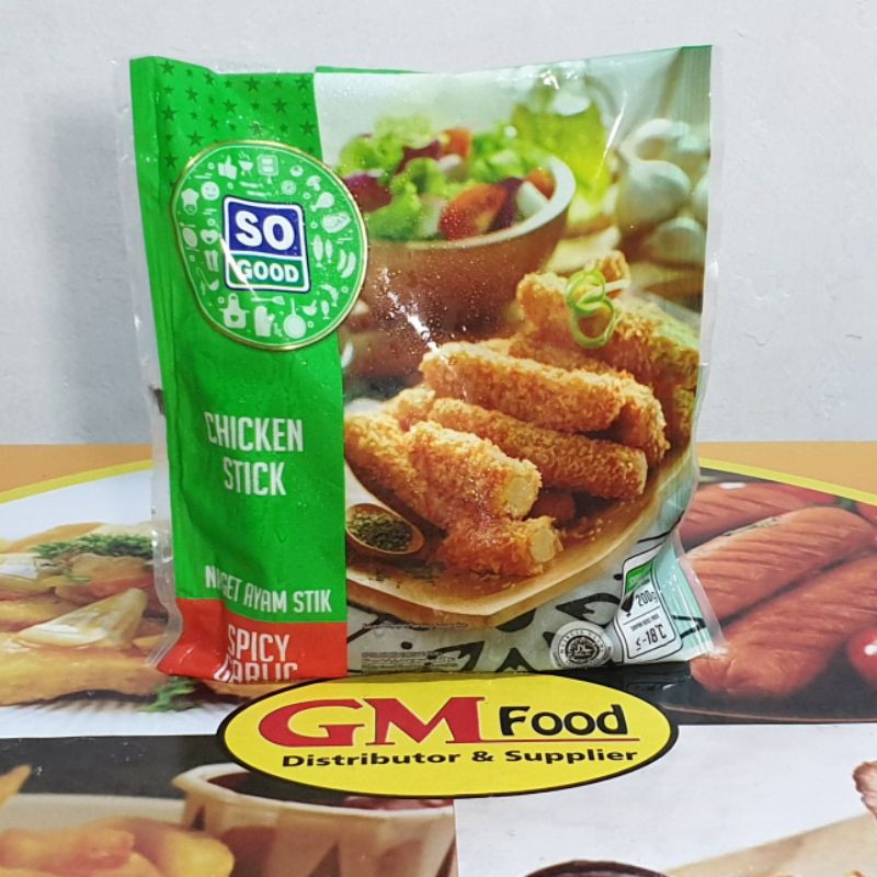 

SO GOOD CHICKEN STICK SPICY GARLIC 200 GRAM