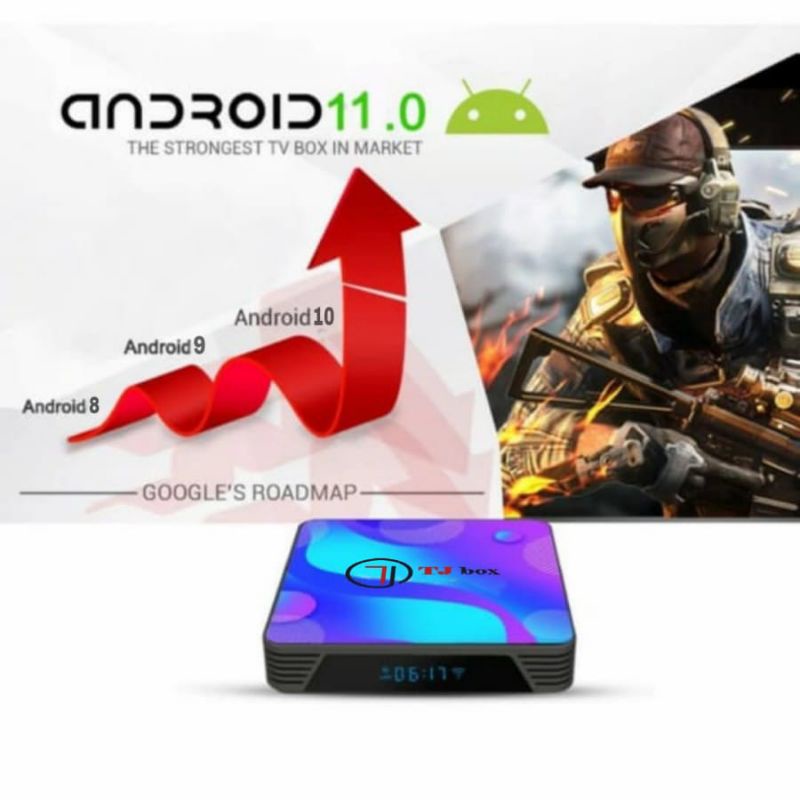 TJBOX X88 Pro 10 Android Tv Box RAM 4GB ROM 32GB RK3318 VERSI Android 11 ORIGINAL