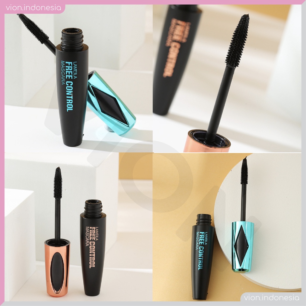 LAMEILA Teal &amp; Gold Mascara Long Lasting Lash Slender Curling Waterproof Maskara Original LA023