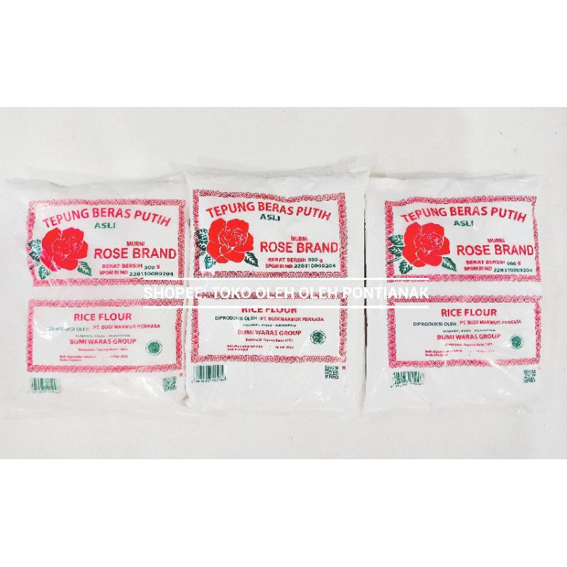 

TEPUNG BERAS PUTIH ROSE BRAND 500gr