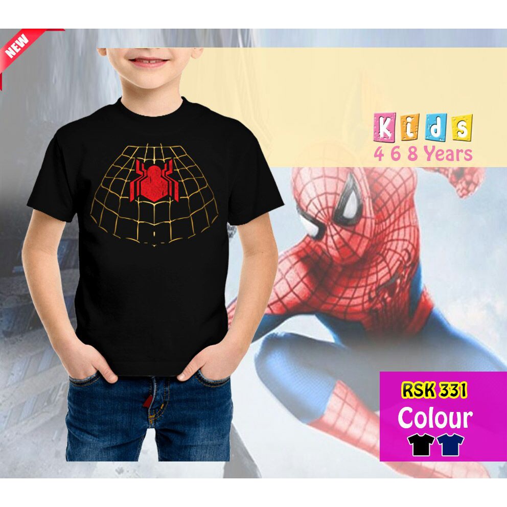 Baju kaos Anak Superhero Spiderman Homecoming