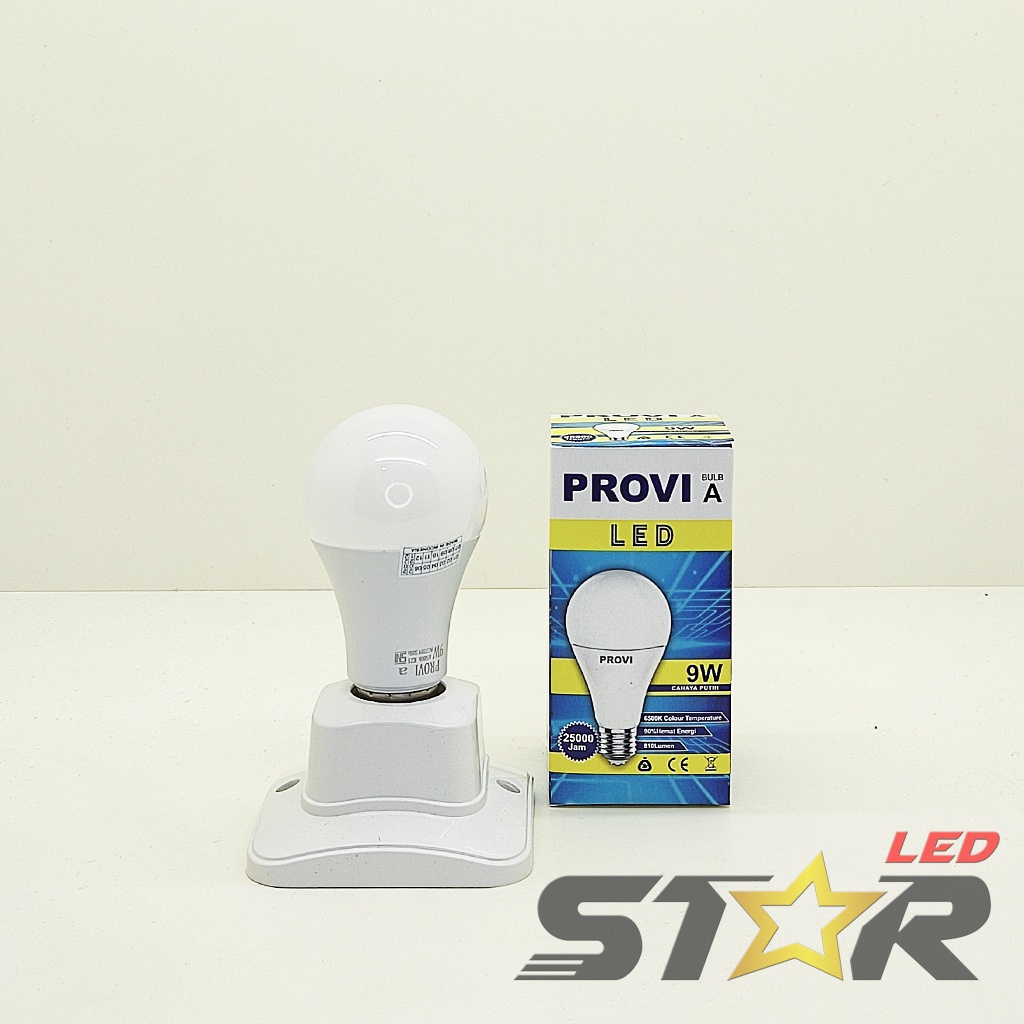 PROVI LED Bulb A 3 WATT 5 WATT 7 WATT 9 WATT LAMPU MURAH HEMAT ENERGI IRIT AWET TAHAN LAMA STAR LED