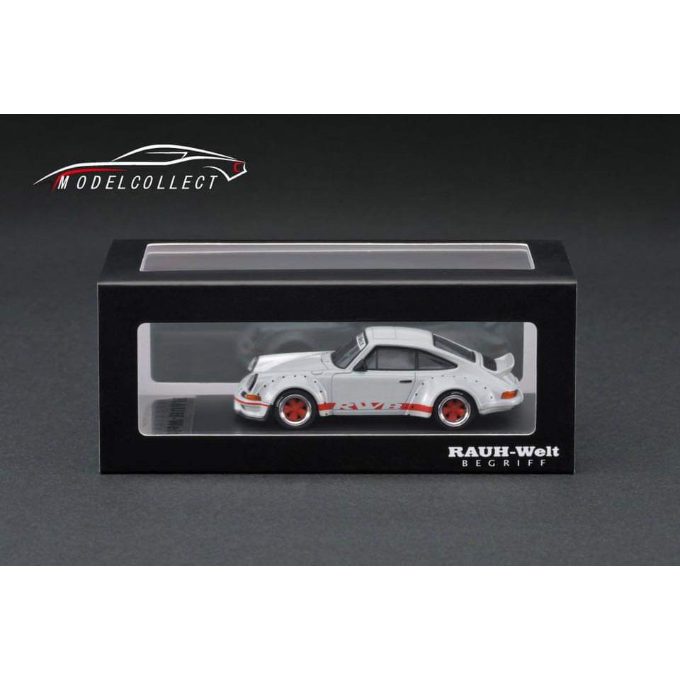 Model Collect 1:60 RWB RAUH-Welt BEGRIFF Porsche 930 Ducktail White / RWB Putih