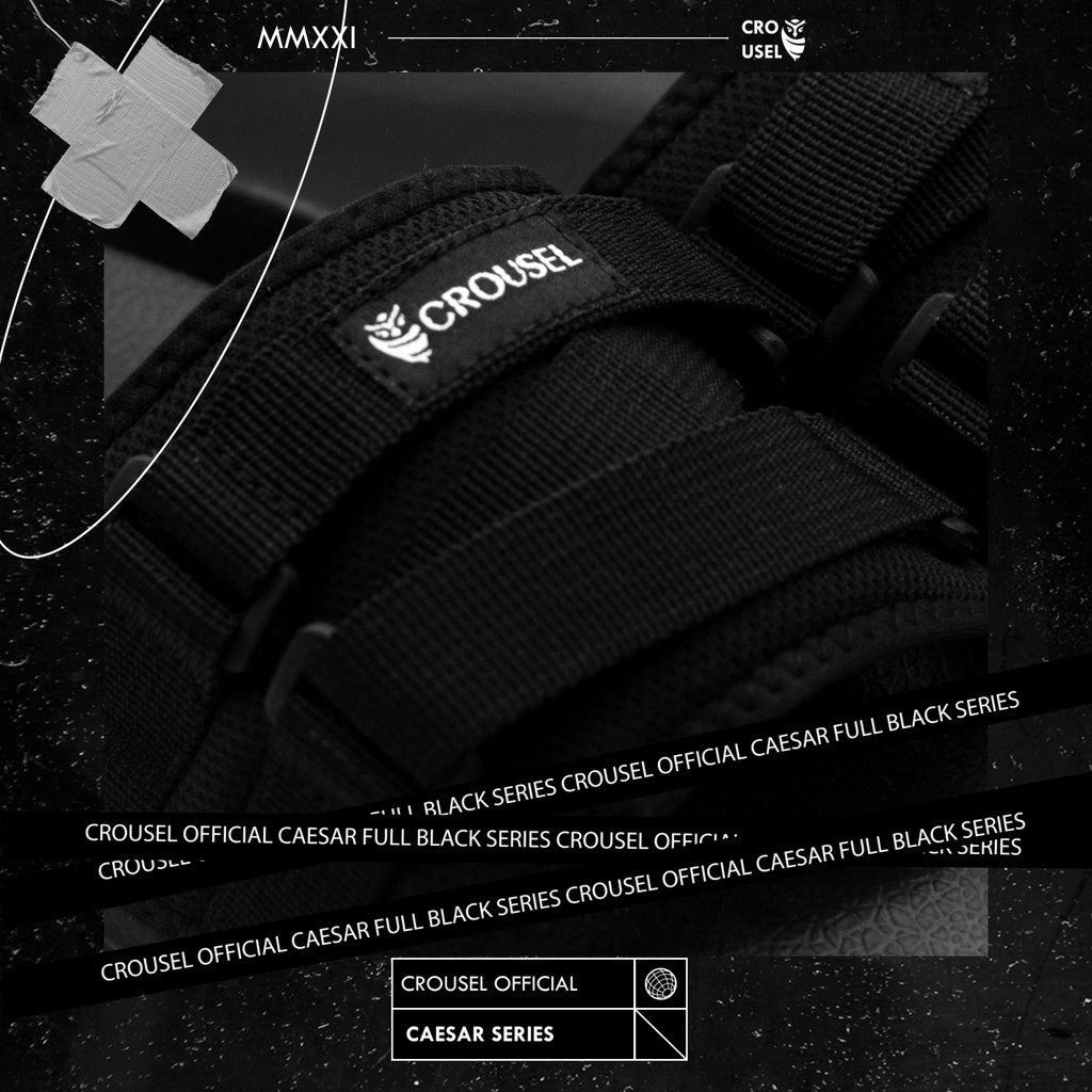 Crousel Sandal slop Casual \ Unisex - Caesar Full Black-1