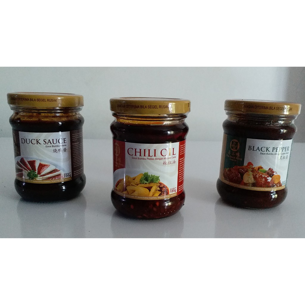

The Duck King - Paket 3 botol Chili Oil, Duck Sauce, Black Pepper