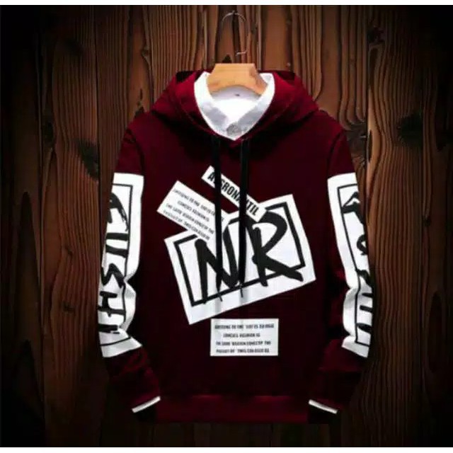 (BIG SALE)  Bisa (COD) Jaket Sweater Hoodie NR Premium Pria Wanita  Bahan Halus Pleece Tebal