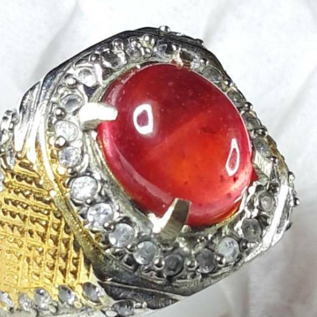 BATU CINCIN PERMATA RUBY MOZAMBIQUE GIWANG