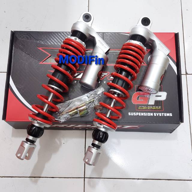 shock tabung klik rebound ADV 150 Ride It GP 360mm Red Silver - Full Black