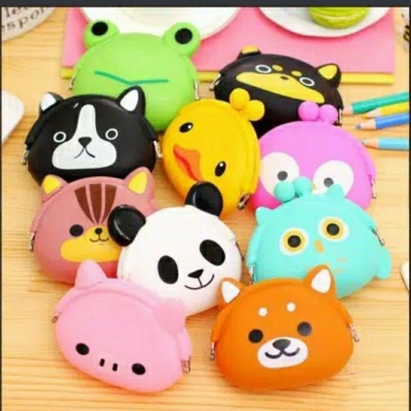dompet koin silikon - dompet koin karakter - dompet lucu -dompet kecil