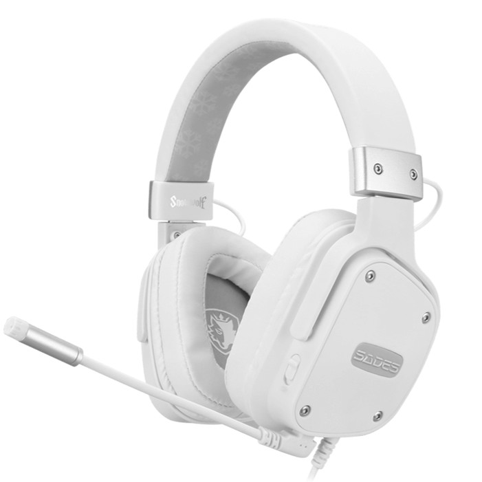 SADES HEADSET GAMING SNOWWOLF